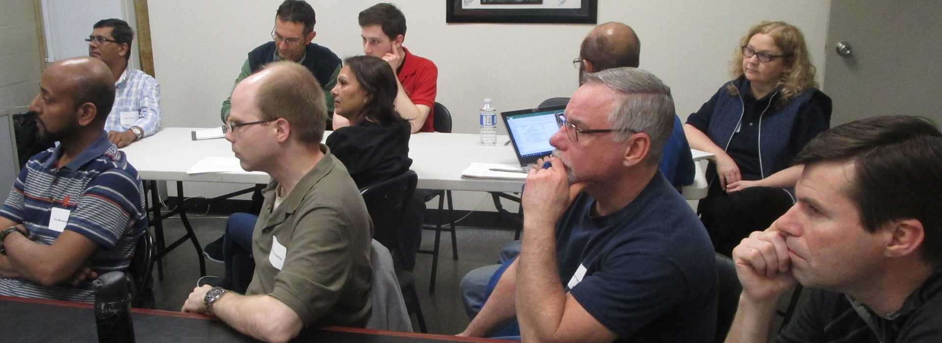 employees in AODA training room