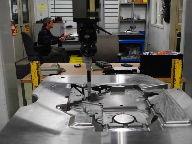 Our quality lab from the perspective of our Co-ordinate Measuring Machine